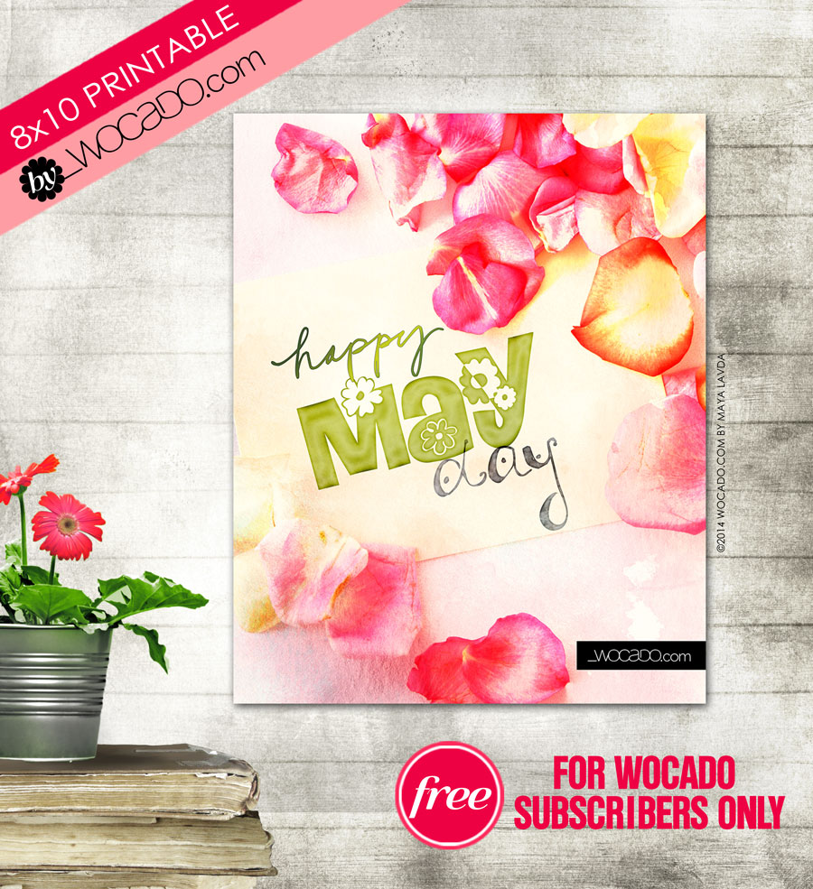 Happy May Day - 8x10 Printable by WOCADO