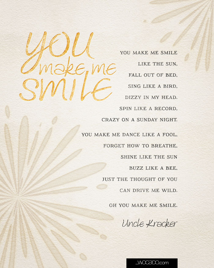 You make me smile – Printable 8×10